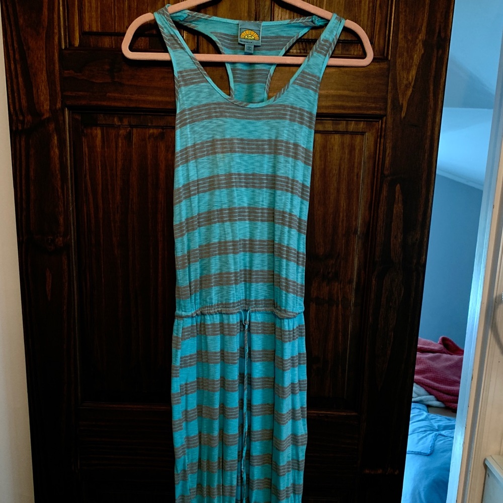 Fun Turquoise Maxi Dress